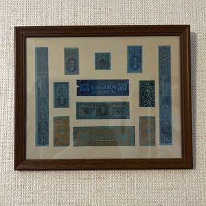 Cigar Tax Stamps framed art